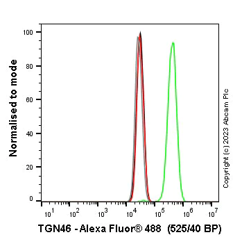 Flow Cytometry (Intracellular) - Anti-TGN46 antibody [EPR24770-16] - Golgi Marker (AB271183)