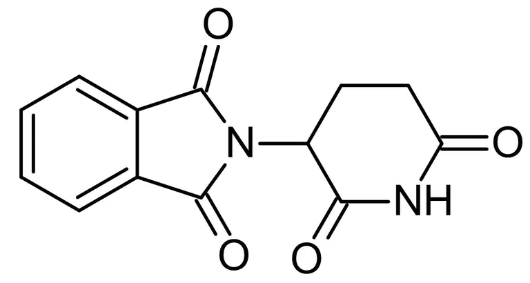 Chemical Structure - (±)-Thalidomide, Immunomodulator and anticancer agent (AB120032)