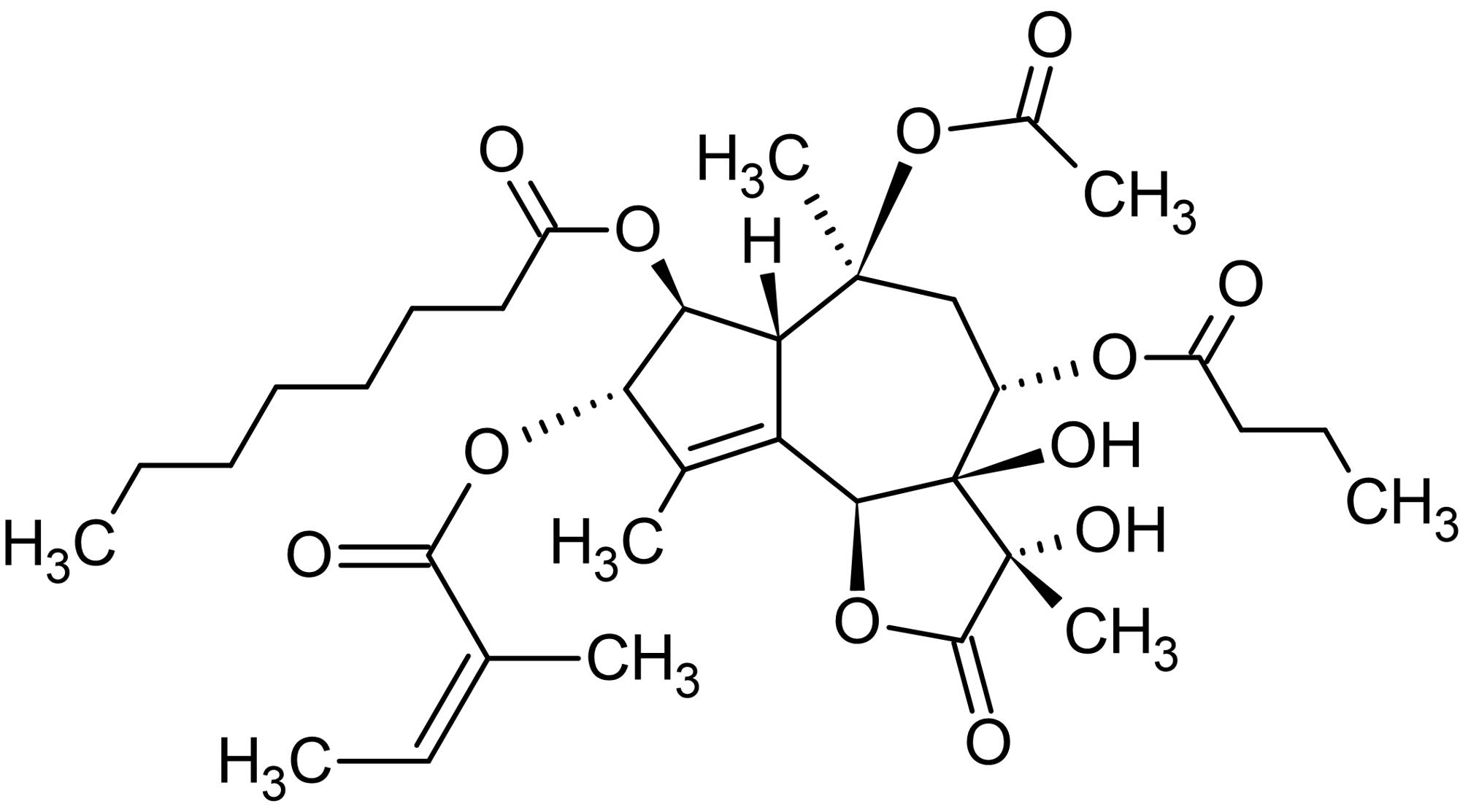 Chemical Structure - Thapsigargin, Ca2+-ATPase inhibitor (AB120286), expandable thumbnail