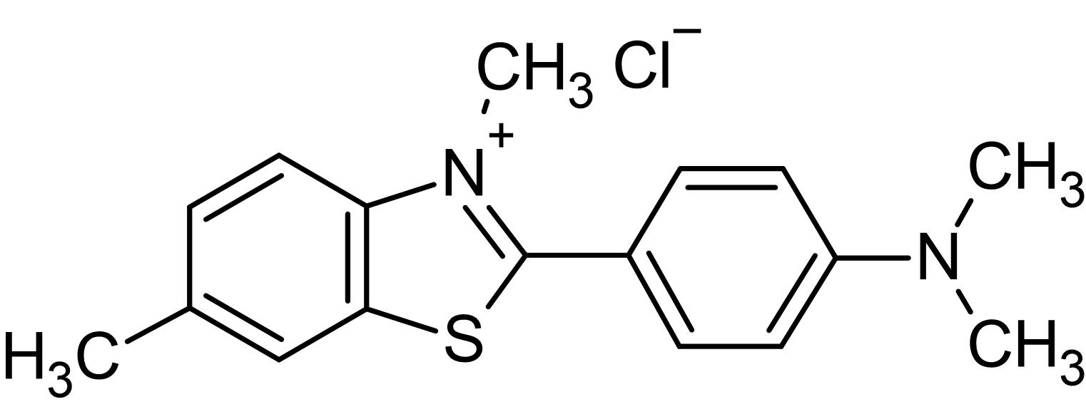 Chemical Structure - Thioflavin T, Fluorescent cell-permeable amyloid binding benzothiazole salt (AB120751), expandable thumbnail
