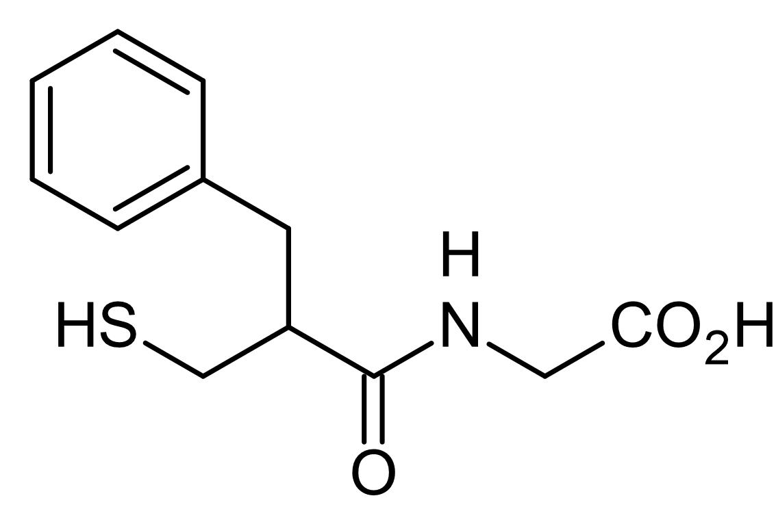 Chemical Structure - Thiorphan, Neprilysin/neutral endopeptidase inhibitor (AB141169)
