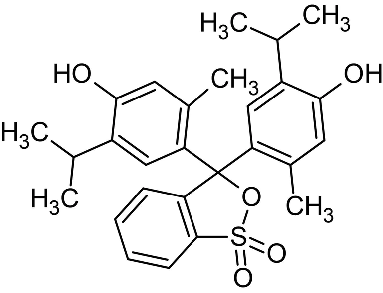 Chemical Structure - Thymol blue, pH indicator (AB146291)