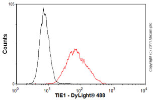 Flow Cytometry - Anti-TIE1 antibody [8C9] (AB27851)