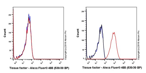 Flow Cytometry - Anti-Tissue Factor antibody [EPR22548-232] - BSA and Azide free (AB254010), expandable thumbnail