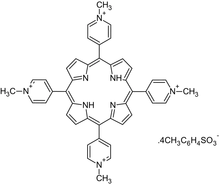 Chemical Structure - TMPyP4 tosylate, Telomerase inhibitor (AB120793)