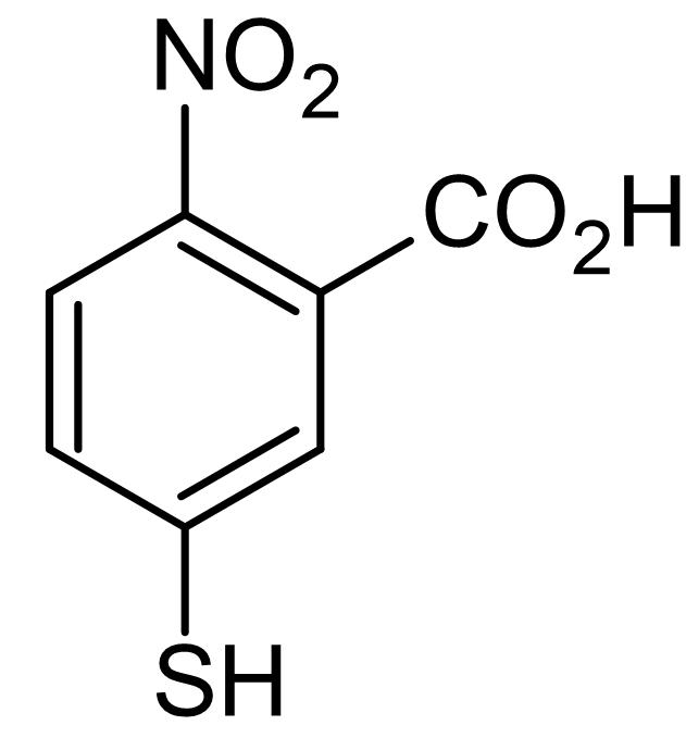 Chemical Structure - TNB, Yellow chromogenic standard for DTNB thiol quantification (AB145632), expandable thumbnail