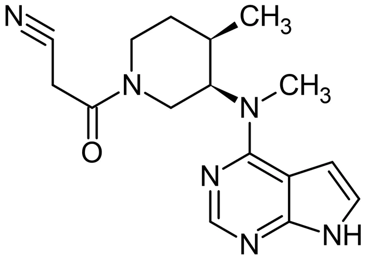 Chemical Structure - Tofacitinib, Janus kinase (JAK) inhibitor (AB142068)