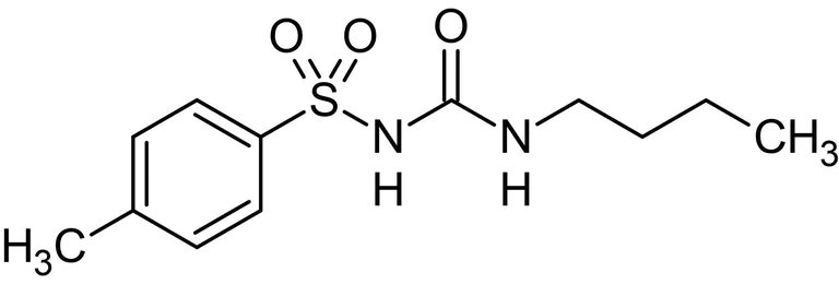 Chemical Structure - Tolbutamide, K+ channel blocker (AB120278)