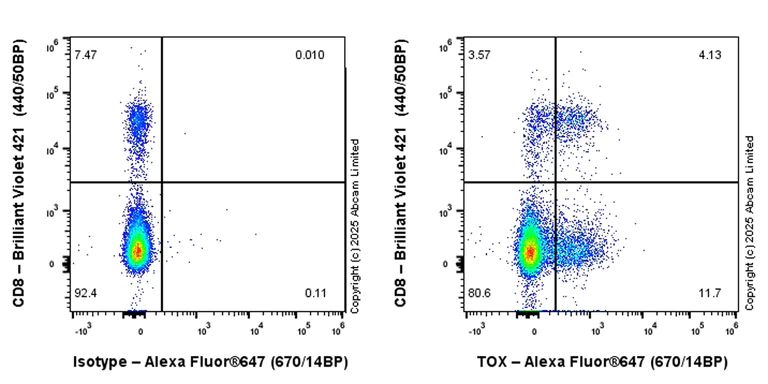 Flow Cytometry (Intracellular) - Anti-TOX antibody [EPR28108-10] (AB322259)