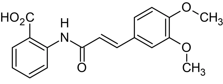Chemical Structure - Tranilast, Anti-inflammatory agent (AB120643)