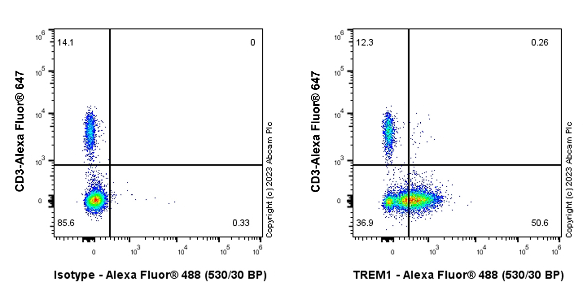 Flow Cytometry - Anti-TREM1 antibody [EPR26207-34] - BSA and Azide free (AB313701), expandable thumbnail