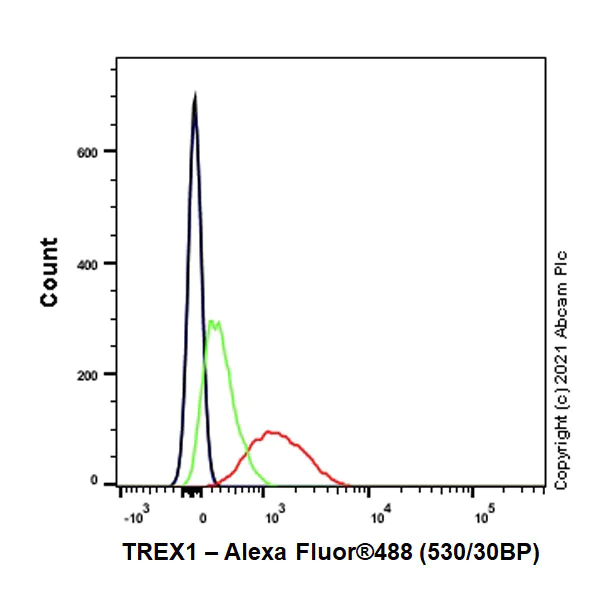 Flow Cytometry (Intracellular) - Anti-TREX1 antibody [EPR25101-12] (BSA and Azide free) (AB300446)