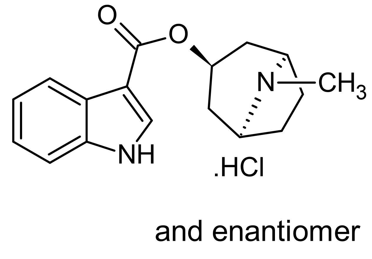 Chemical Structure - Tropisetron hydrochloride, 5-HT3 antagonist (AB120156)