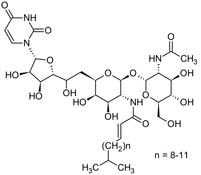 Chemical Structure - Tunicamycin, Protein glycosylation inhibitor (AB120296)