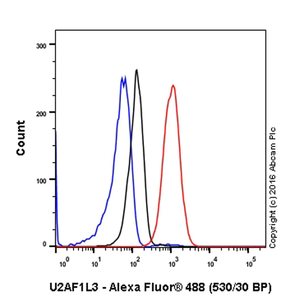 Flow Cytometry (Intracellular) - Anti-U2AF1L4 antibody [EPR14349] - BSA and Azide free (AB250974)