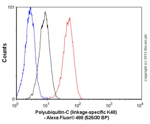 Flow Cytometry (Intracellular) - Anti-Ubiquitin (linkage-specific K48) antibody [EP8589] (AB140601)