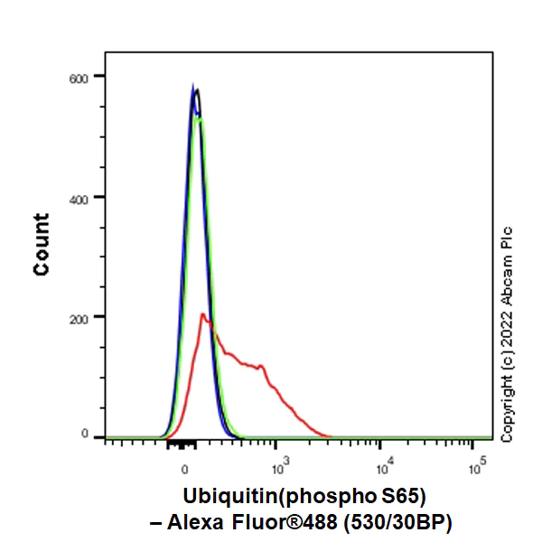 Flow Cytometry (Intracellular) - Anti-Ubiquitin (phospho S65) antibody [EPR24311-222] - BSA and Azide free (AB303543)
