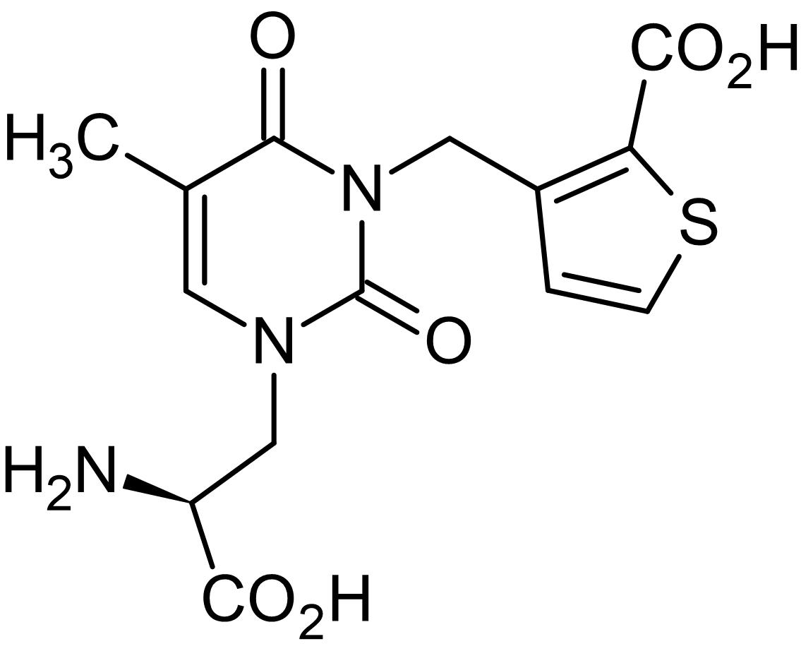 Chemical Structure - UBP310, GluK1 and GluK3 selective antagonist (AB120168), expandable thumbnail