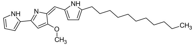 Chemical Structure - Undecylprodigiosin, Apoptotic and anticancer agent (AB144382)