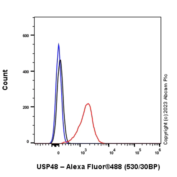 Flow Cytometry (Intracellular) - Anti-USP48 antibody [EPR26175-11] - BSA and Azide free (AB314544)