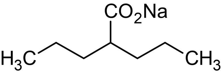 Chemical Structure - Valproic acid, sodium salt, Histone deacetylase inhibitor (AB120745)