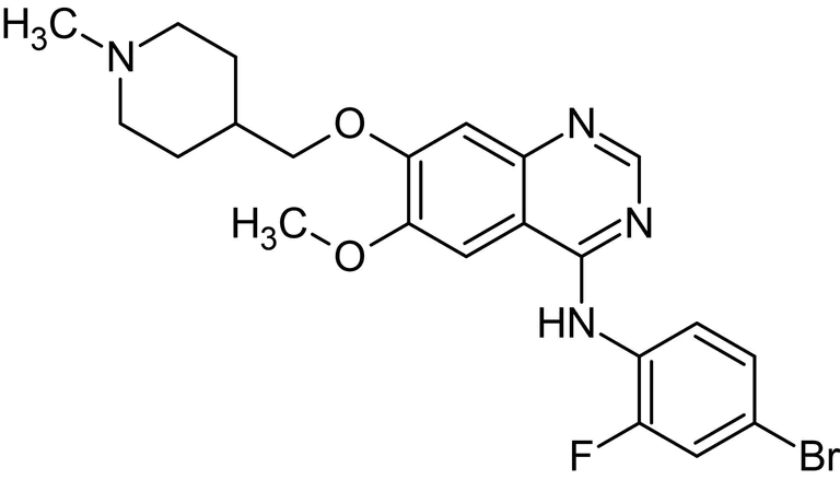 Chemical Structure - Vandetanib, VEGFR2 tyrosine kinase inhibitor (AB142099)