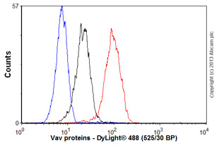 Flow Cytometry (Intracellular) - Anti-Vav proteins antibody [EP482Y] - BSA and Azide free (AB247298), expandable thumbnail
