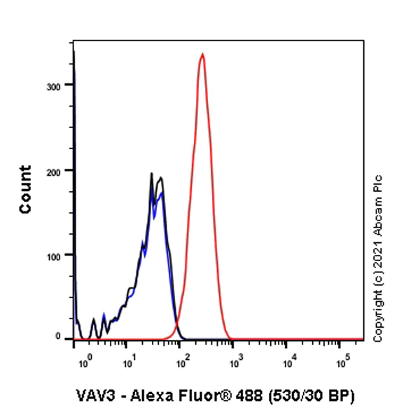 Flow Cytometry (Intracellular) - Anti-VAV3 antibody [EP1130Y] - BSA and Azide free (AB247340)