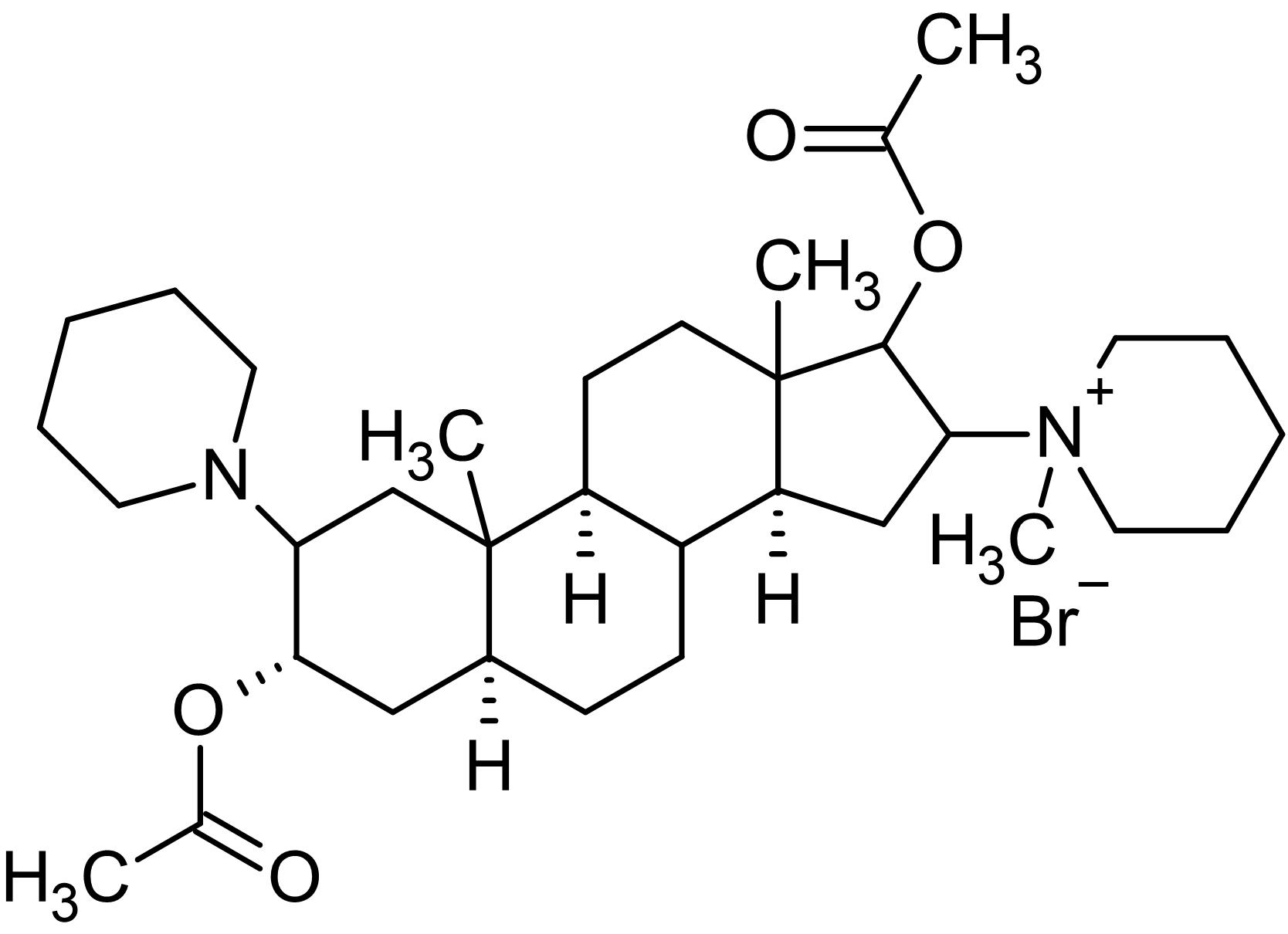 Chemical Structure - Vecuronium bromide, Competitive nicotinic acetylcholine receptor antagonist (AB120536), expandable thumbnail