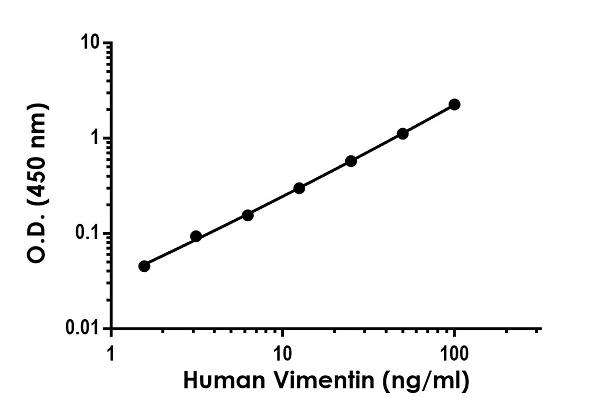 Sandwich ELISA - Anti-Vimentin antibody [EPR20575-2] - BSA and Azide free (Detector) (AB259590)