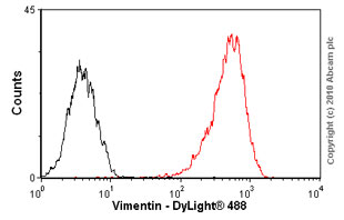 Flow Cytometry - Anti-Vimentin antibody [VI-10] (AB20346), expandable thumbnail