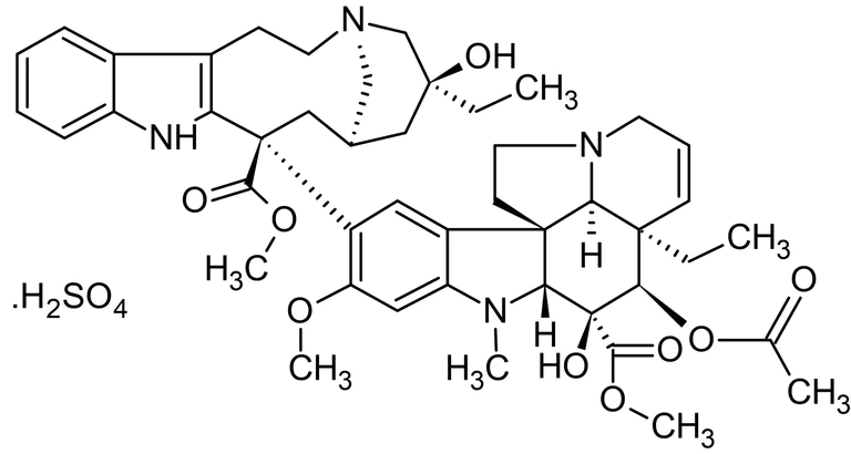 Chemical Structure - Vinblastine sulfate, Microtubule dynamics inhibitor (AB141475)