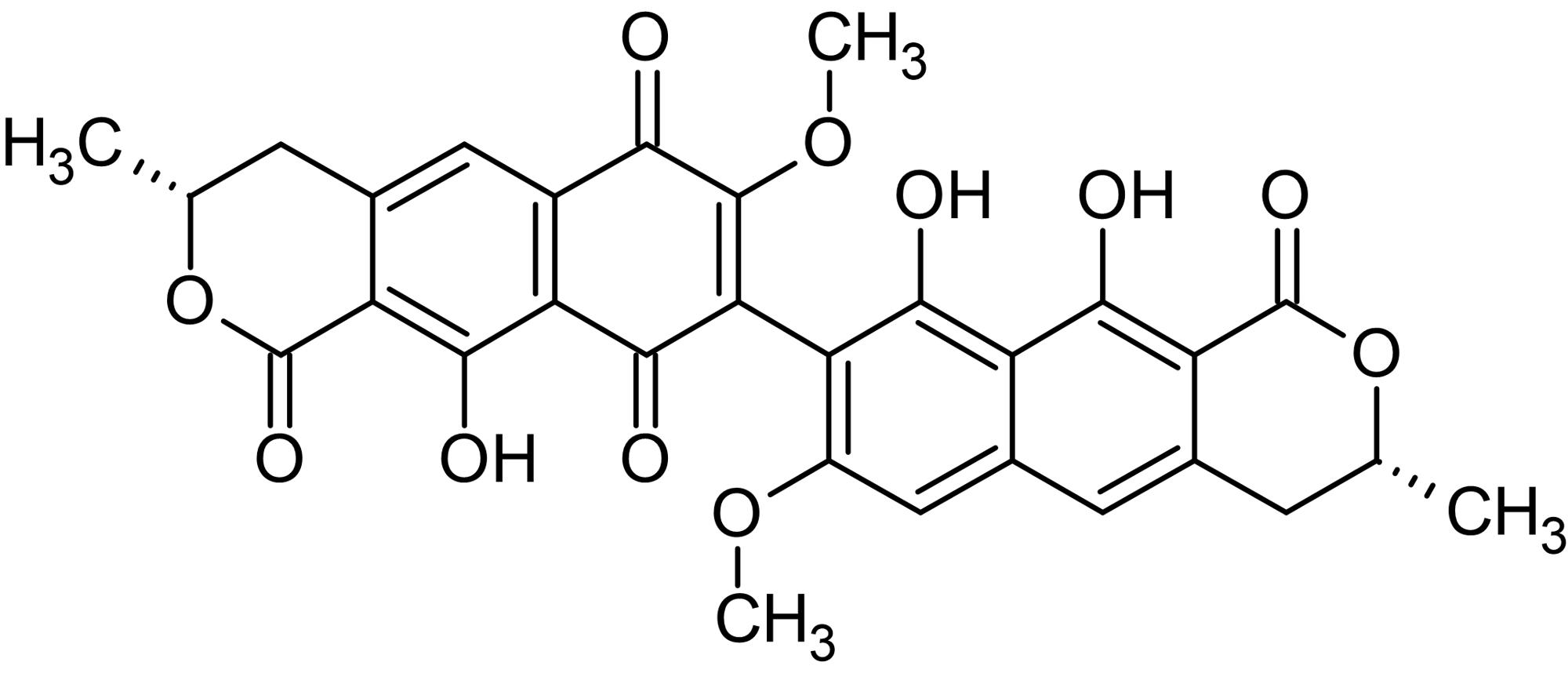 Chemical Structure - Viomellein, Antibacterial agent (AB144383)