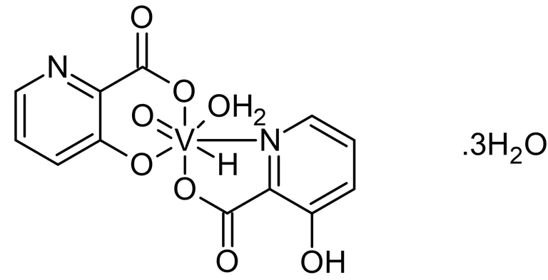 Chemical Structure - VO-OHpic trihydrate, PTEN inhibitor (AB141439)