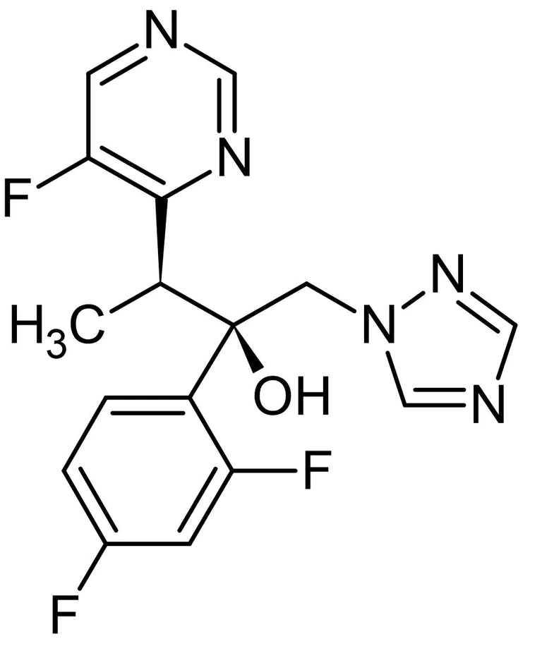 Chemical Structure - Voriconazole (UK-109, 496), anti-fungal agent (AB141067)