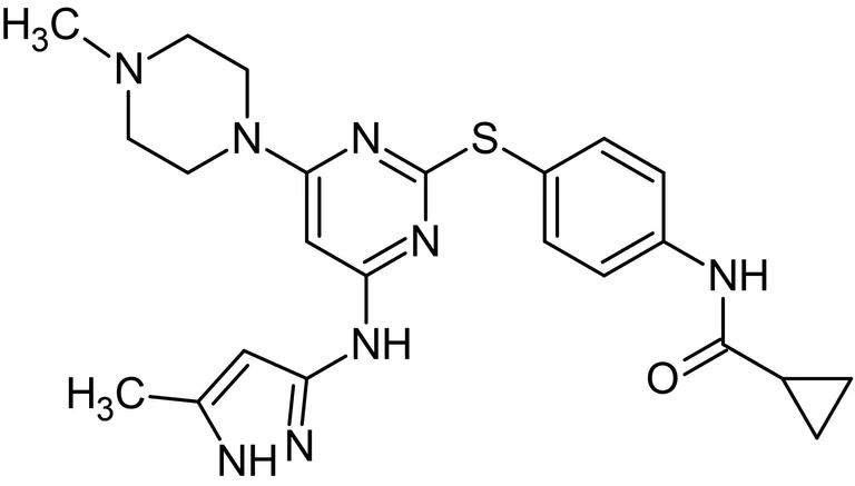 Chemical Structure - VX-680 (MK-0457), Aurora kinase inhibitor (AB120799)