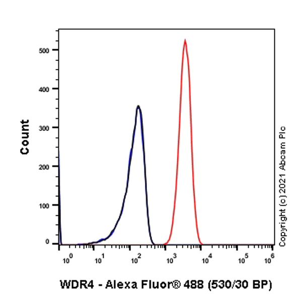 Flow Cytometry (Intracellular) - Anti-WDR4 antibody [EPR11052] - BSA and Azide free (AB249480)