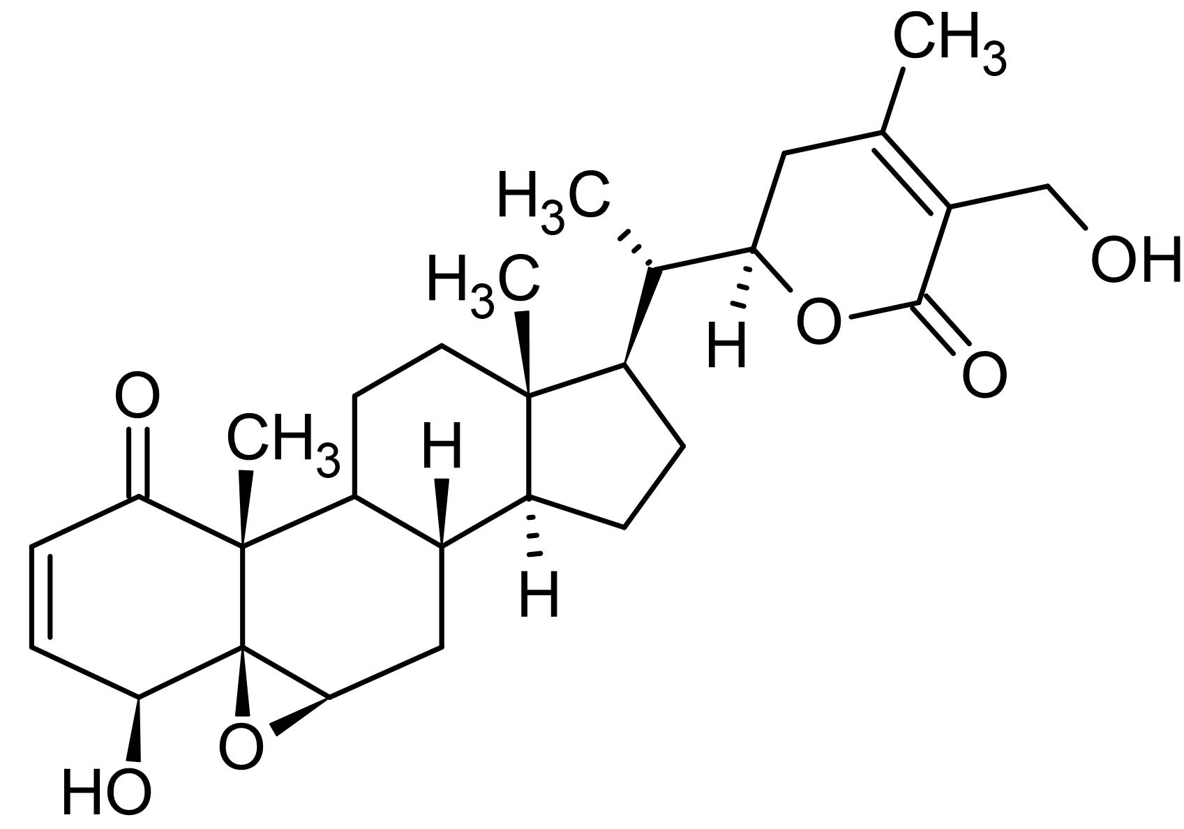 Chemical Structure - Withaferin A from Withania somnifera (AB120644), expandable thumbnail