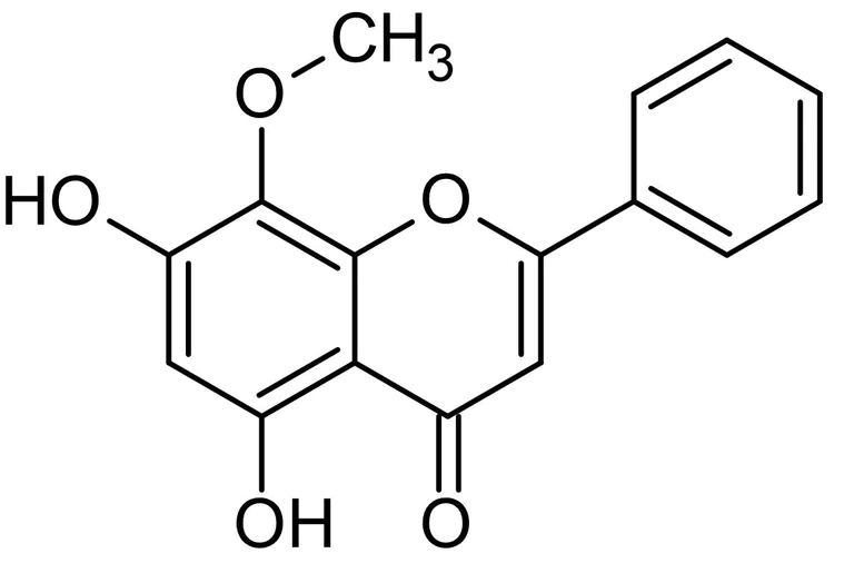 Chemical Structure - Wogonin, COX-2 inhibitor (AB142471)