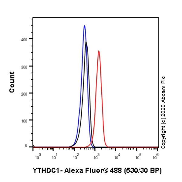 Flow Cytometry (Intracellular) - Anti-YTHDC1 antibody [EPR21821-213] - BSA and Azide free (AB282289)
