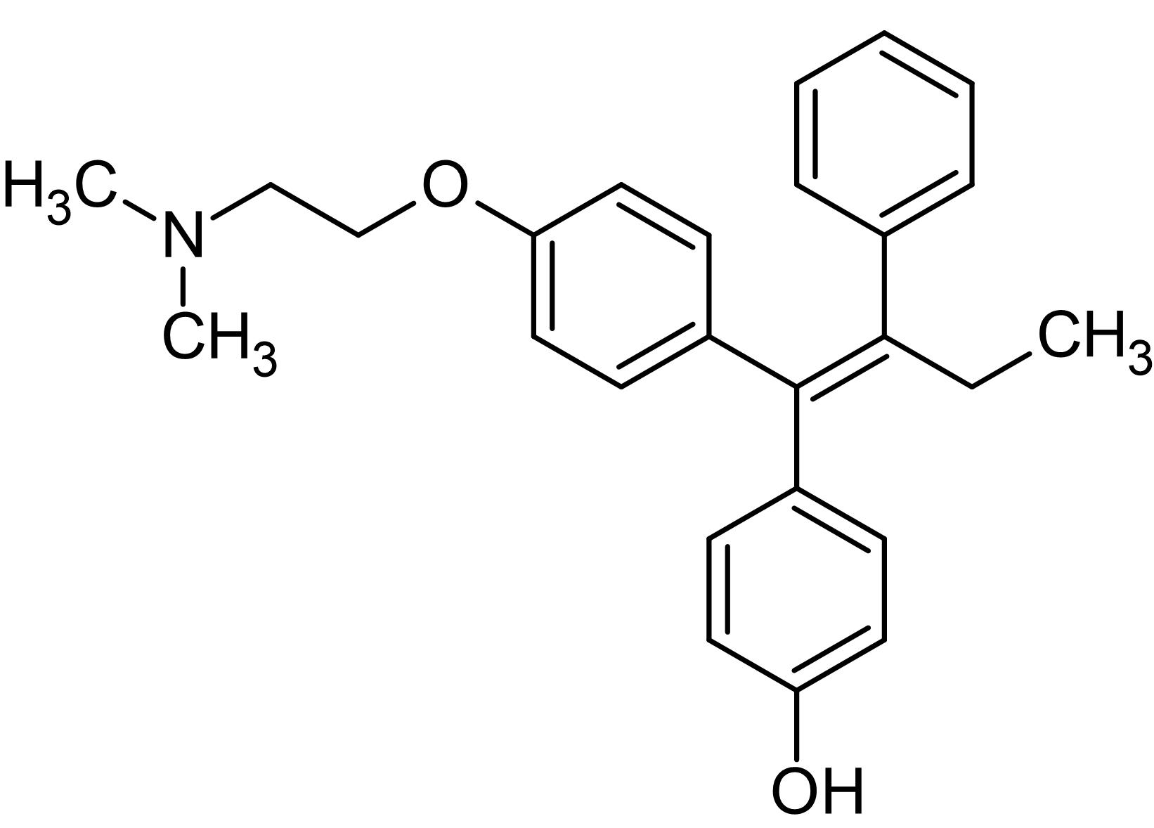 Chemical Structure - (Z)-4-Hydroxytamoxifen, estrogen receptor modulator (AB141943), expandable thumbnail