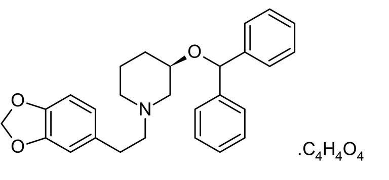 Chemical Structure - Zamifenacin fumarate, M3 receptor antagonist (AB141511)