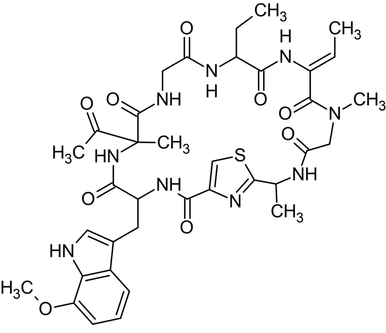 Chemical Structure - Zelkovamycin, Cyclic peptide antibiotic agent (AB144389)