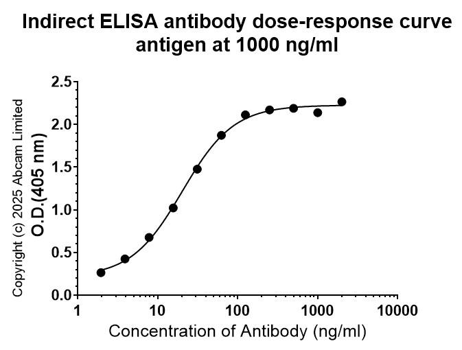 Indirect ELISA - Anti-Zika Virus NS1 antibody [D11] (AB218547)