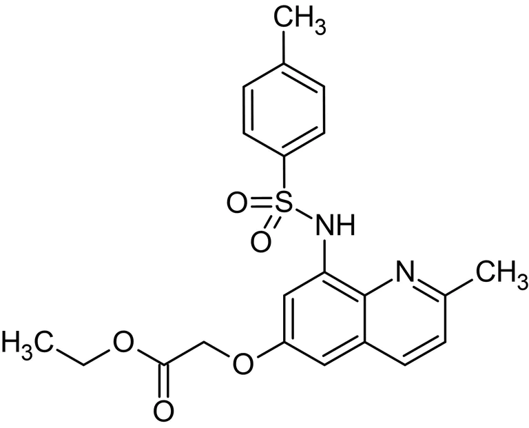 Chemical Structure - Zinquin ethyl ester, Zn2+ selective fluorescent probe (AB145478)