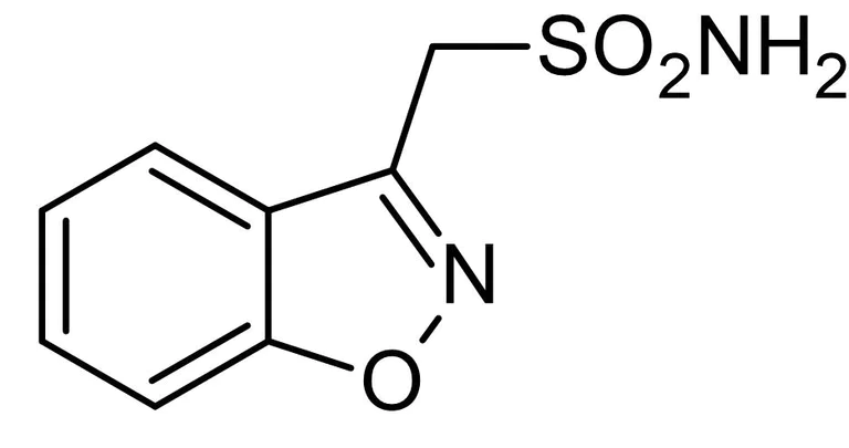 Chemical Structure - Zonisamide, Non-selective Na+ / Ca2+ channel blocker (AB120369)